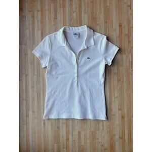 Vintage Lacoste White Polo - Size 40 (10)